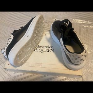 ALEXANDER MCQUEEN Men's Oversized Studded Leather Platform Sneakers
